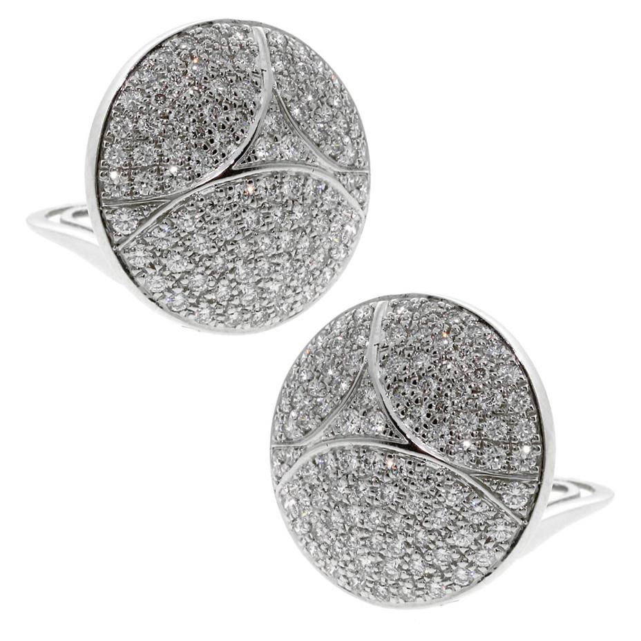Cartier Pave Diamond White Gold Earrings
