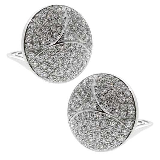 Cartier Pave Diamond White Gold Earrings