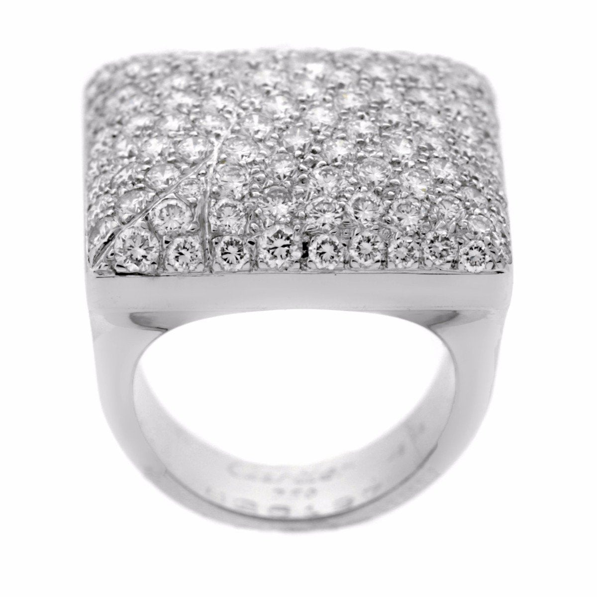 Cartier Pave Diamond White Gold Ring