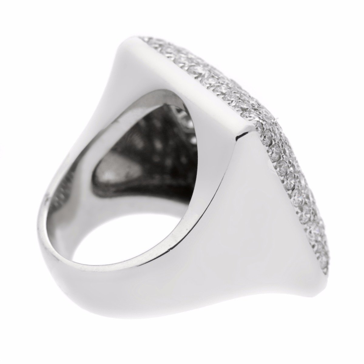 Cartier Pave Diamond White Gold Ring