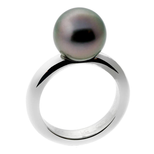 Cartier Pearl White Gold Ring Size 5 1/2