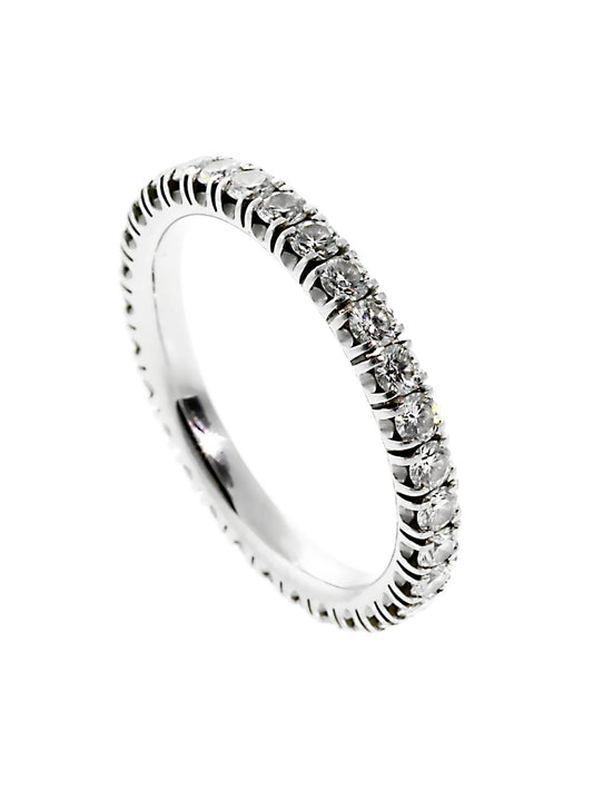 Cartier Platinum Diamond Eternity Band