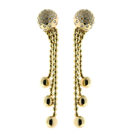 Cartier Pluie de Diamants Diamond Gold Earrings
