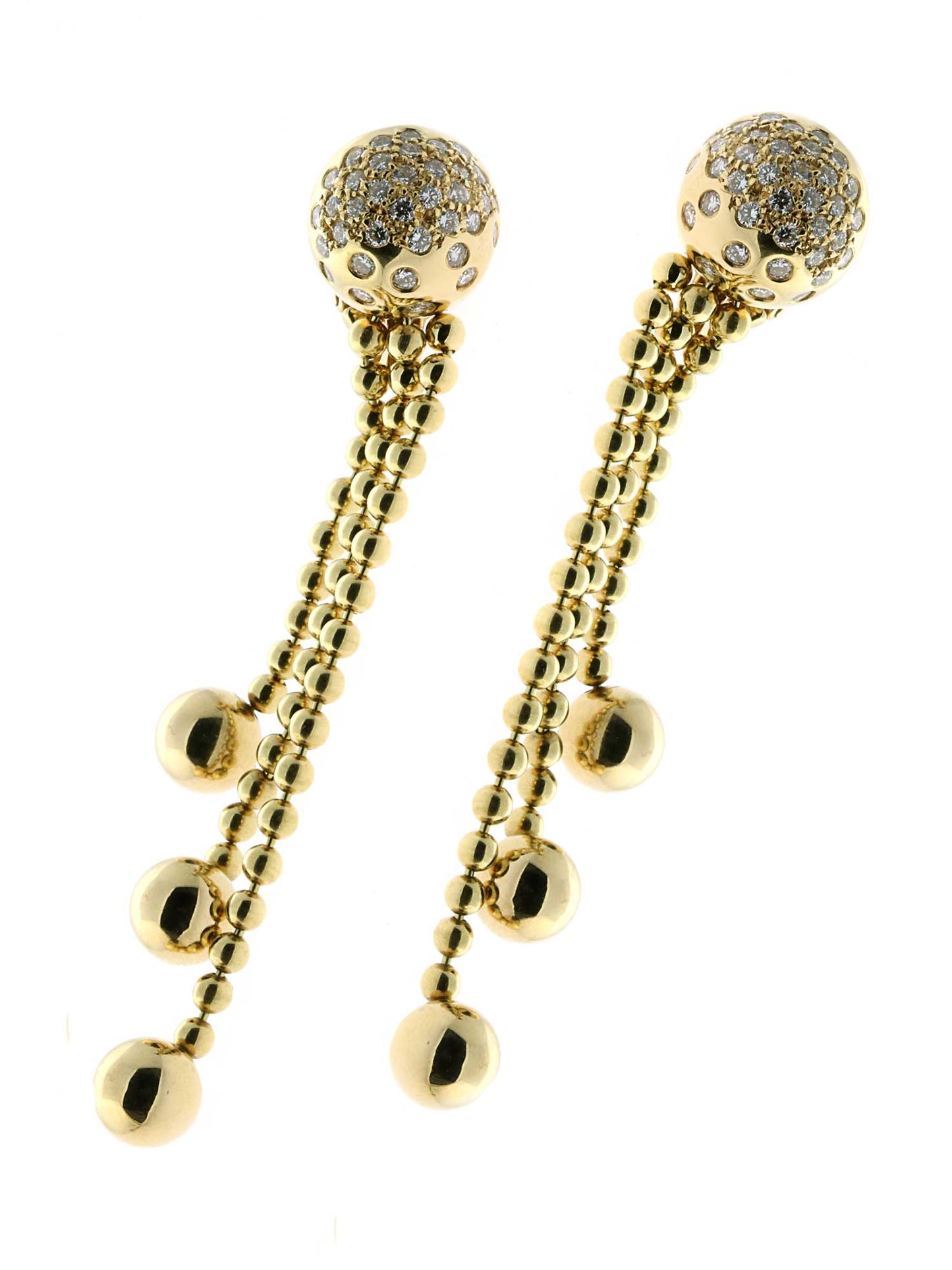 Cartier Pluie de Diamants Earrings in Yellow Gold