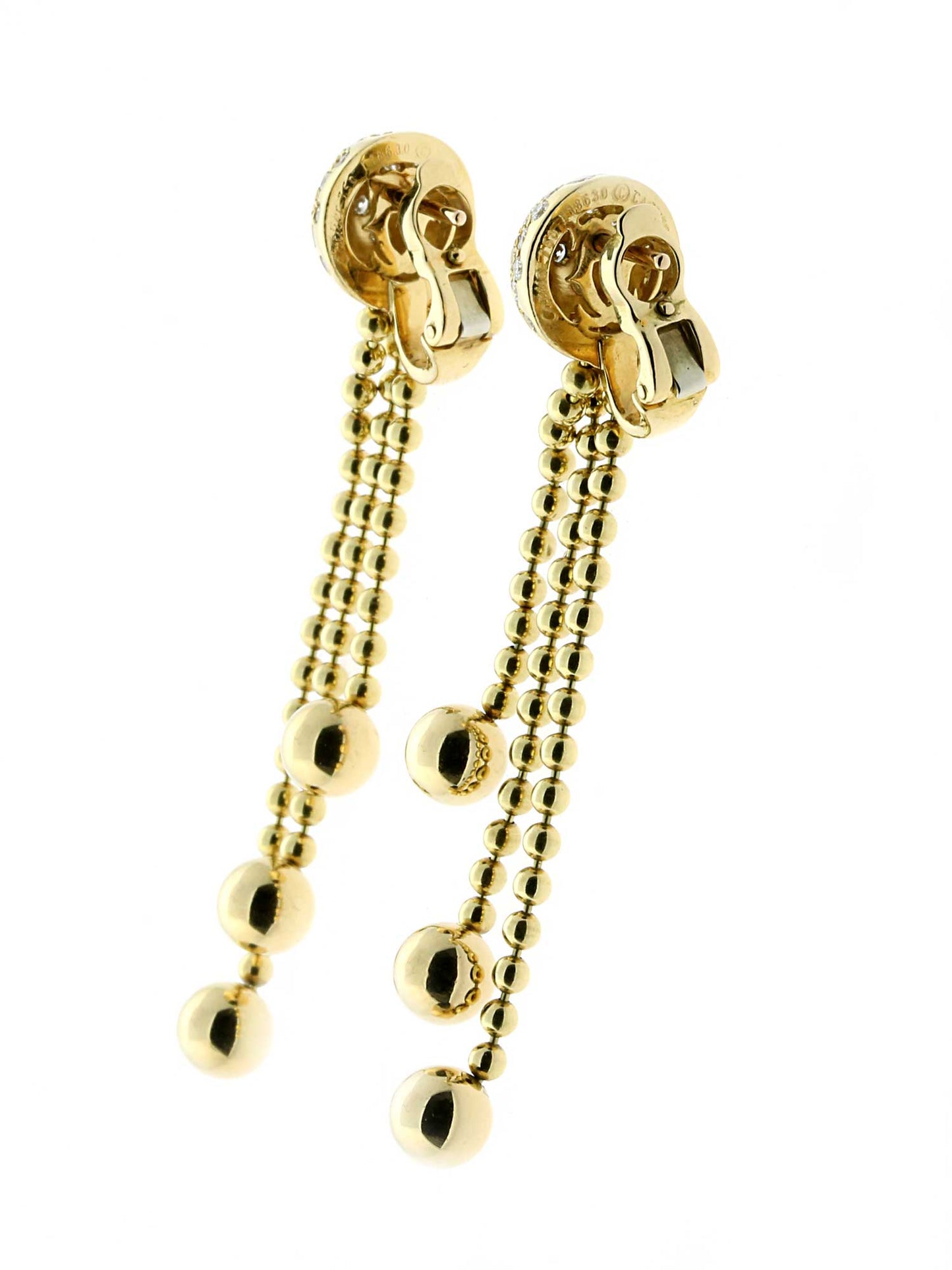 Cartier Pluie de Diamants Earrings in Yellow Gold