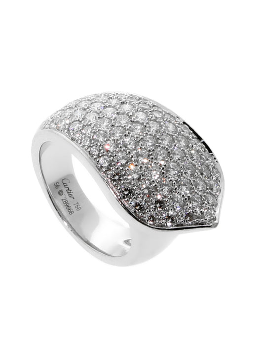 Cartier Ruban Diamond White Gold Ring