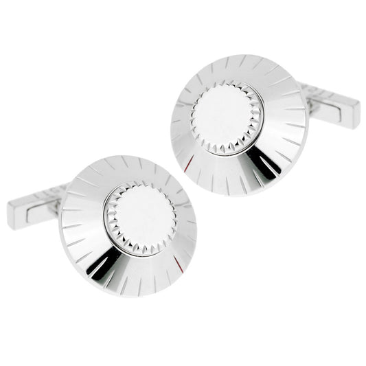 Cartier Safe Lock Combination White Gold Cufflinks