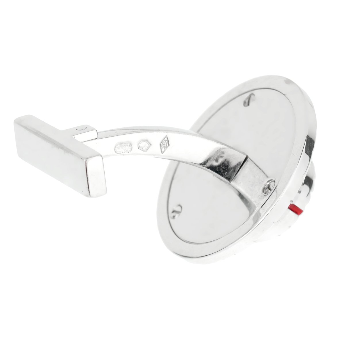 Cartier Safe Lock Combination White Gold Cufflinks