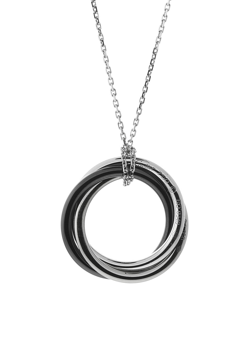Cartier Trinity Ceramic Diamond Necklace