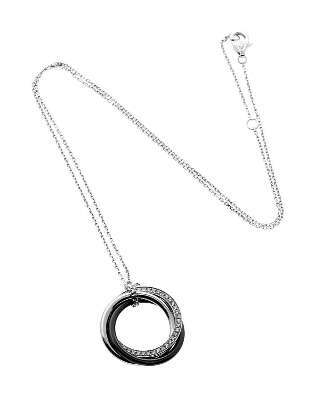 Cartier Trinity Ceramic Diamond Necklace