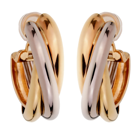Cartier Trinity Extra Large Hoop Gold Earrings