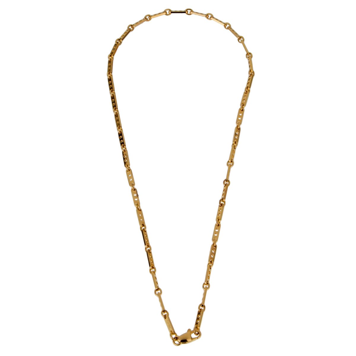 Cartier Vintage 18k Yellow Gold Bar Necklace