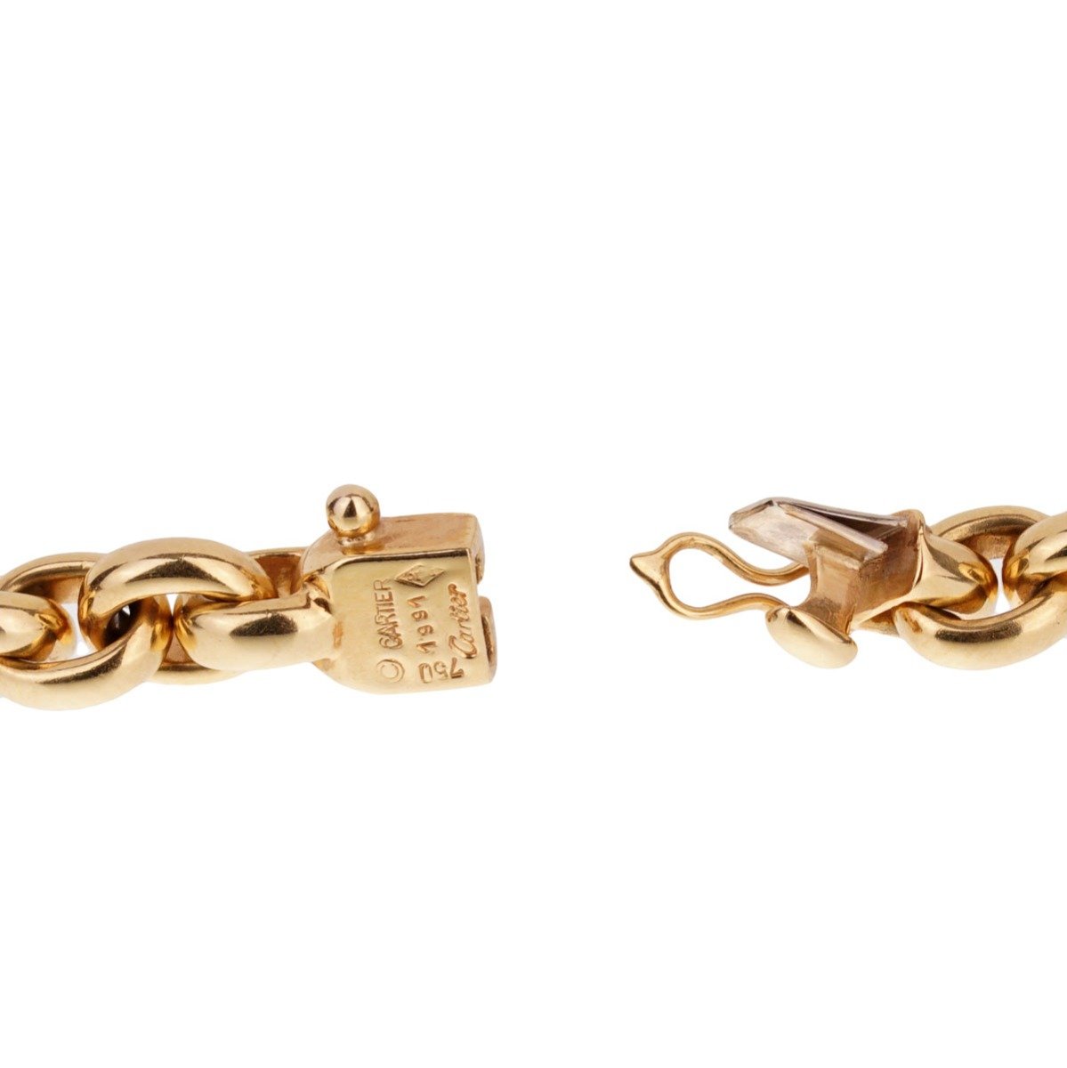 Cartier Vintage Cable Link Yellow Gold Necklace