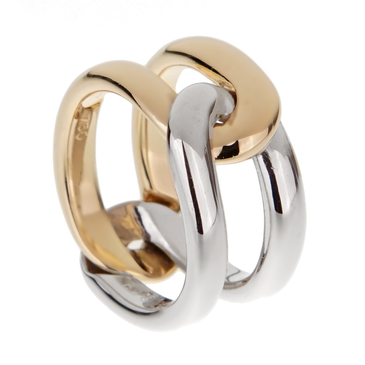 Cartier Vintage Interlocking Gold Band Ring