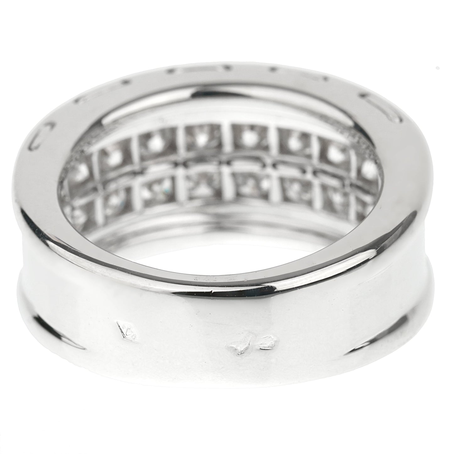 Cartier Vintage White Gold Diamond Band Ring Sz 5