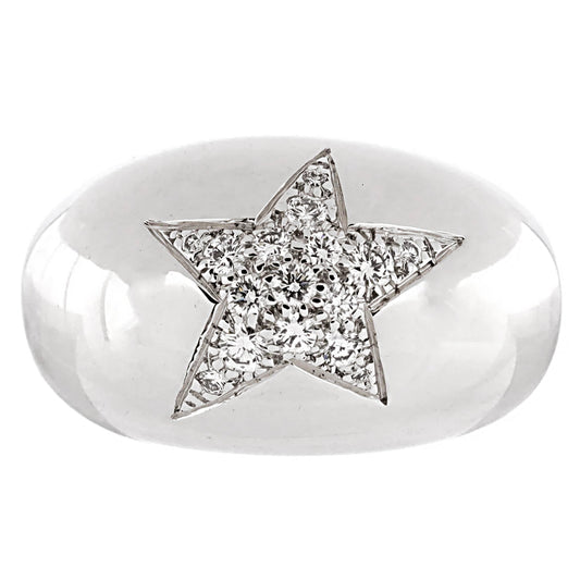 Chanel Bombe Comete White Gold Diamond Cocktail Ring