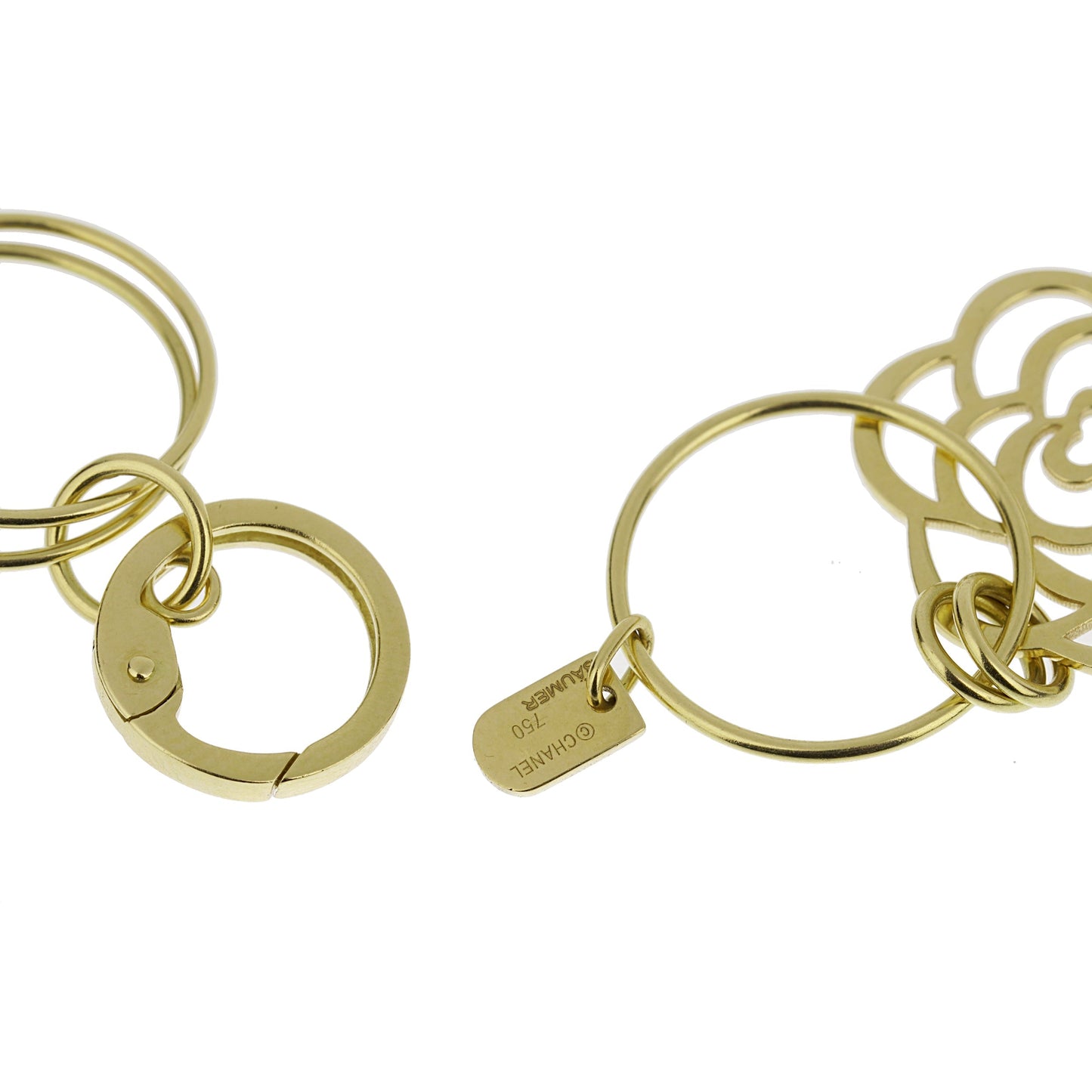 Chanel Camellia Yellow Gold Sautoir Necklace