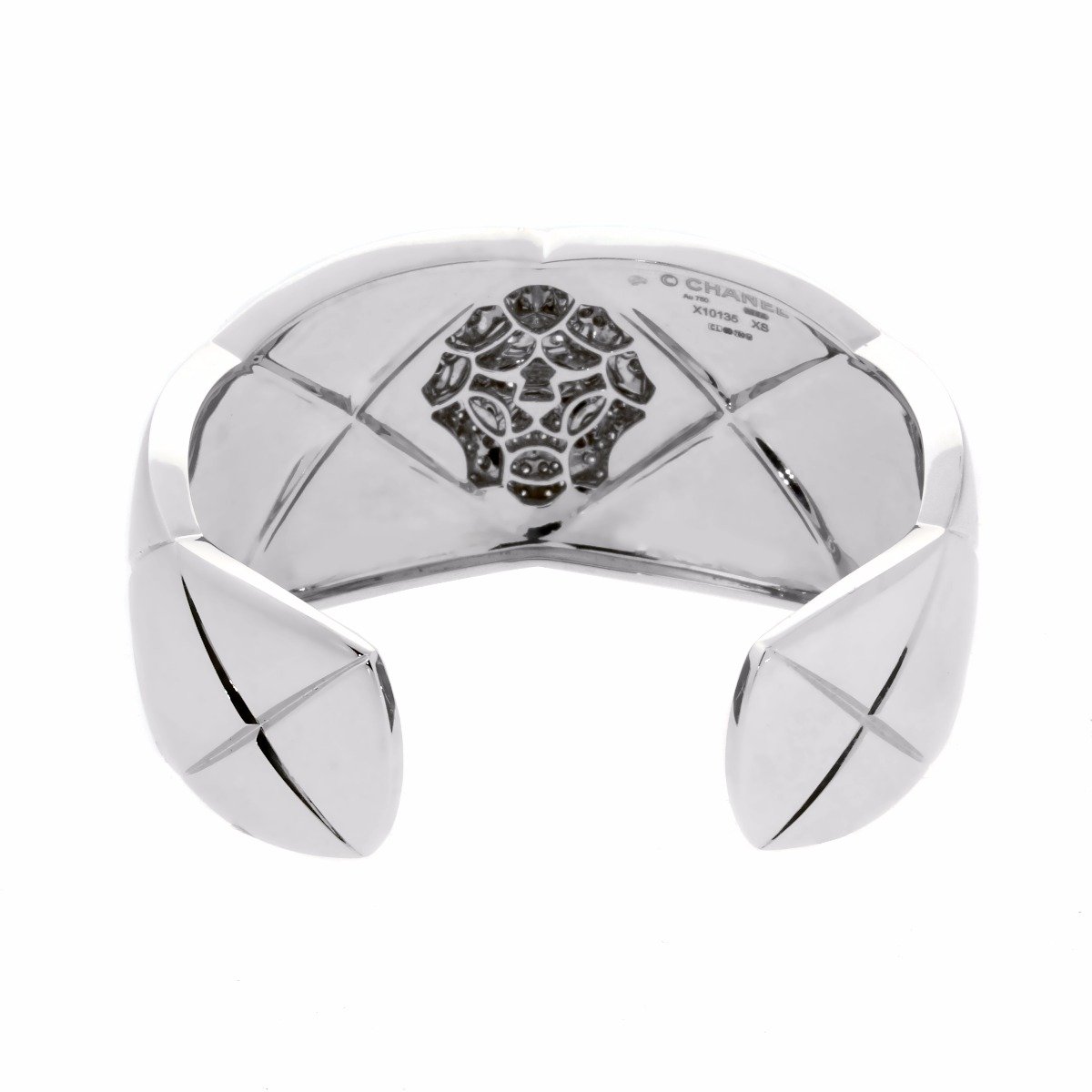 Chanel Coco Crush Diamond Cuff Bangle Bracelet