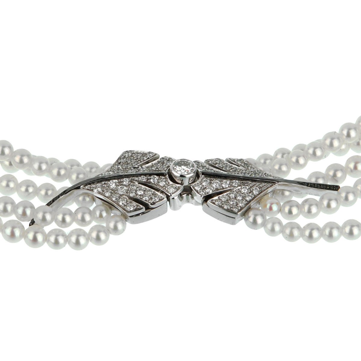 Chanel High Jewelry Diamond Pearl White Gold Necklace