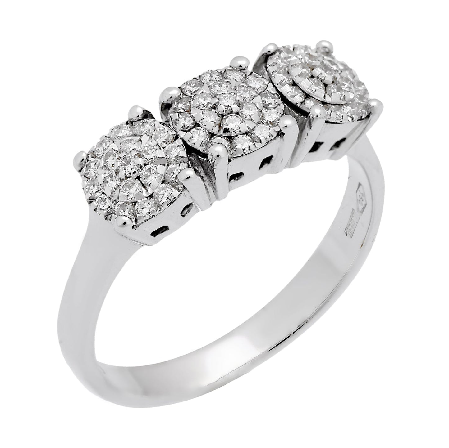 Chimento Past Present Future White Gold Diamond Ring