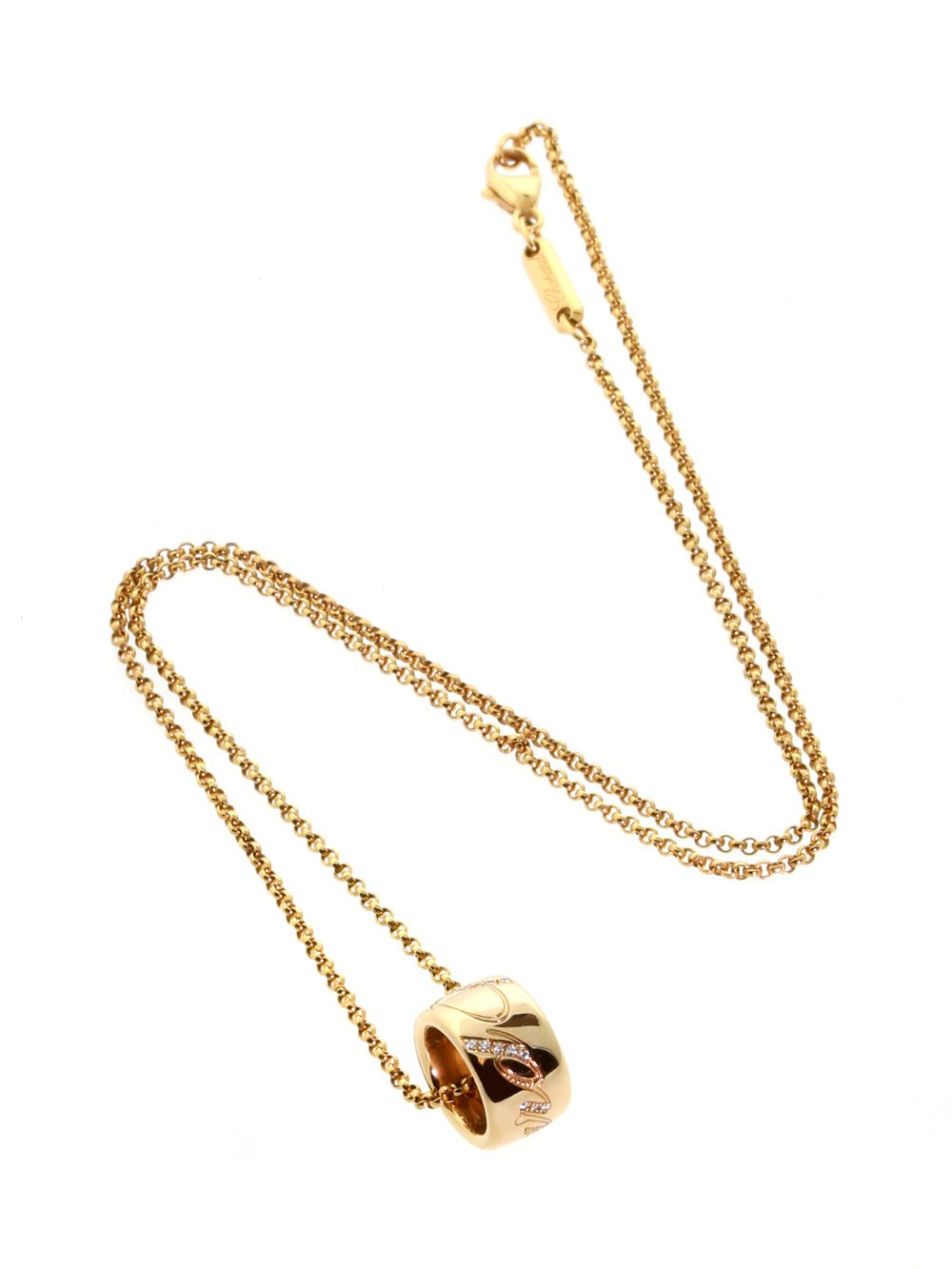 Chopard Chopardissimo Rose Gold Diamond Necklace 796580-5003