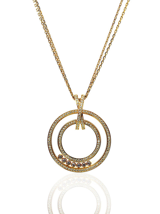Chopard Happy Diamond 18kt Yellow Gold Necklace 796253-0001