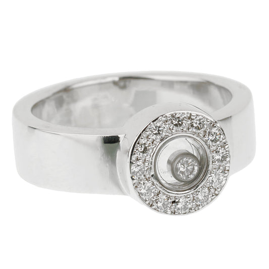 Chopard Happy Diamond 18k White Gold Cocktail Ring