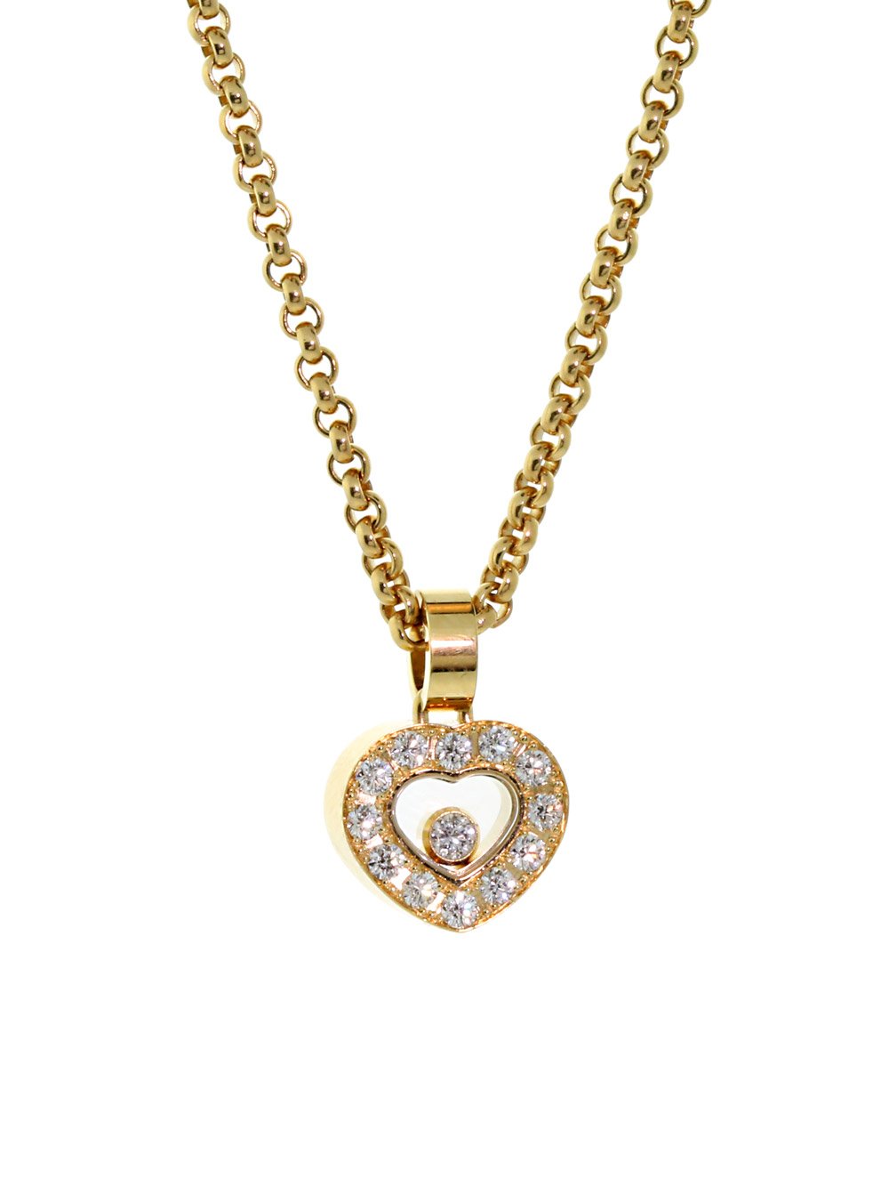 Chopard Happy Diamond Yellow Gold Diamond Necklace 792936-0001