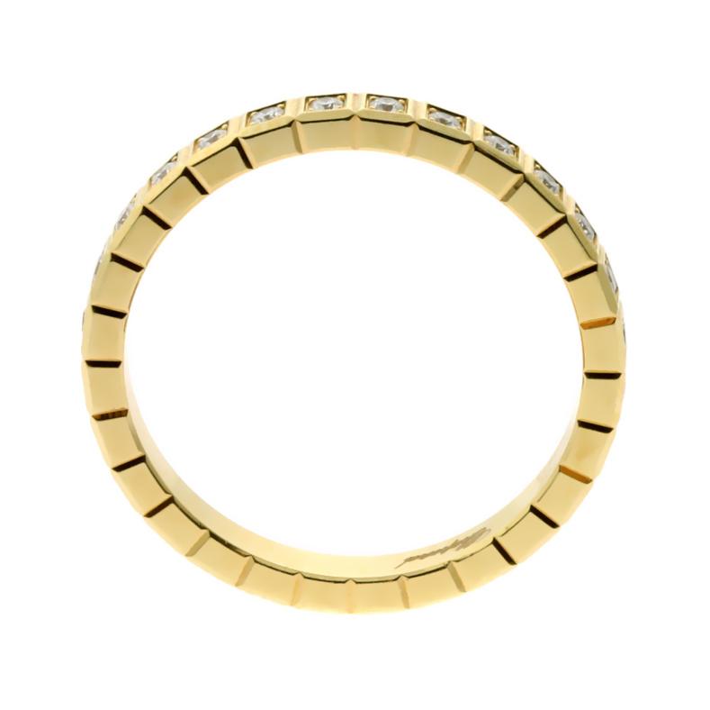 Chopard Ice Cube Diamond Eternity 18k Yellow Gold Band Ring