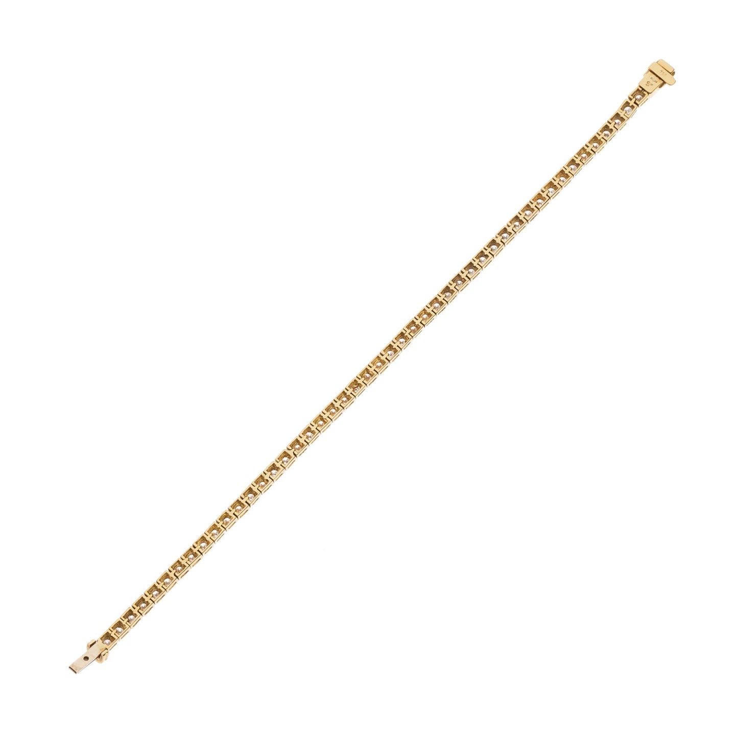 Chopard Ice Cube Diamond 18k Yellow Gold Tennis Bracelet