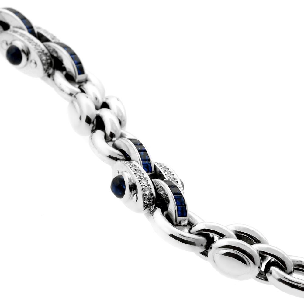 Chopard Sapphire, Diamond White Gold Bracelet