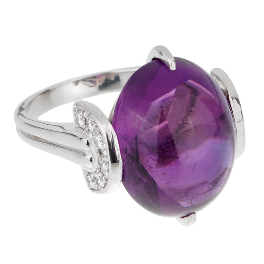 Dior Amethyst Platinum Diamond Ring