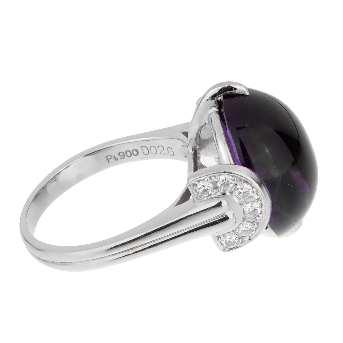 Dior Amethyst Platinum Diamond Ring