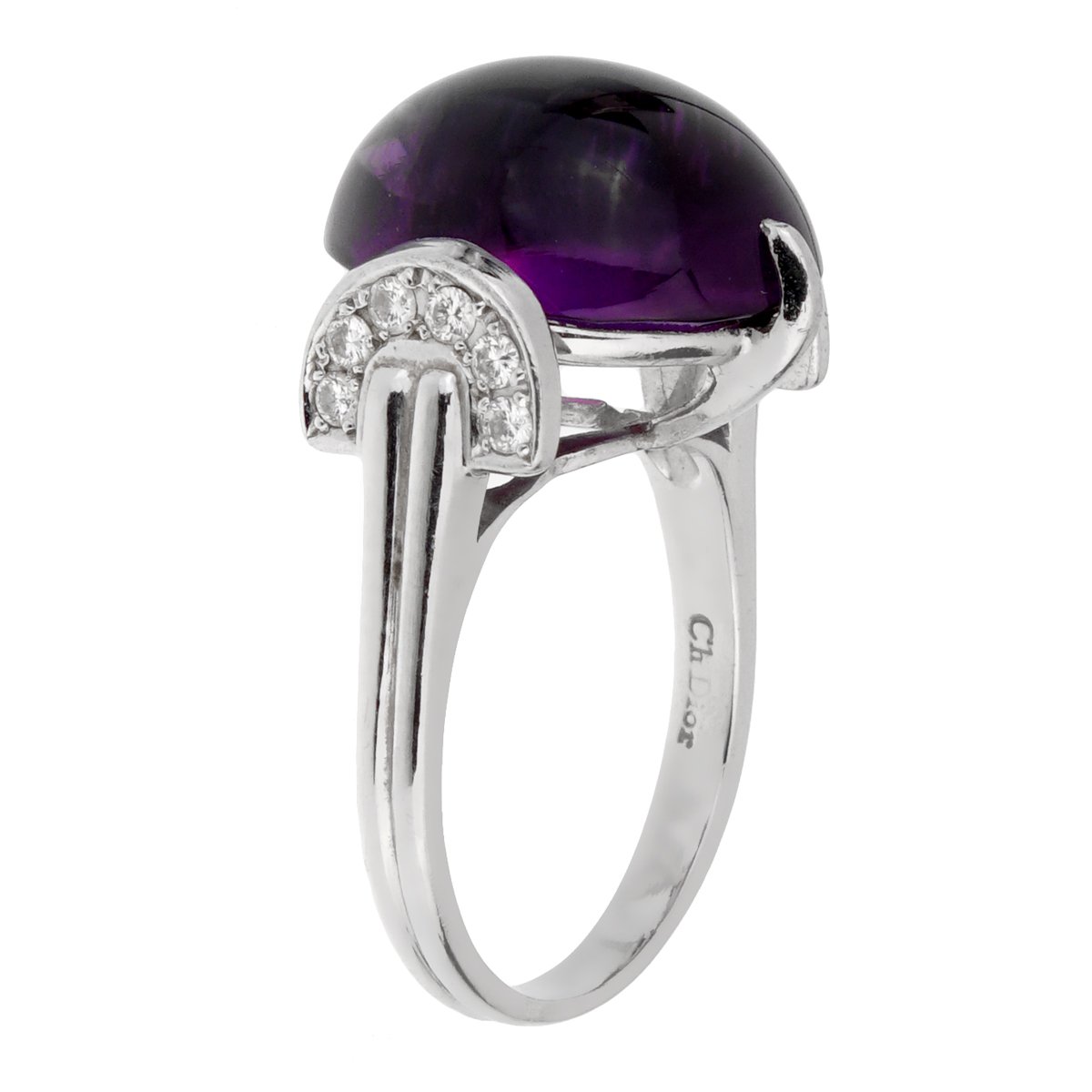 Dior Amethyst Platinum Diamond Ring