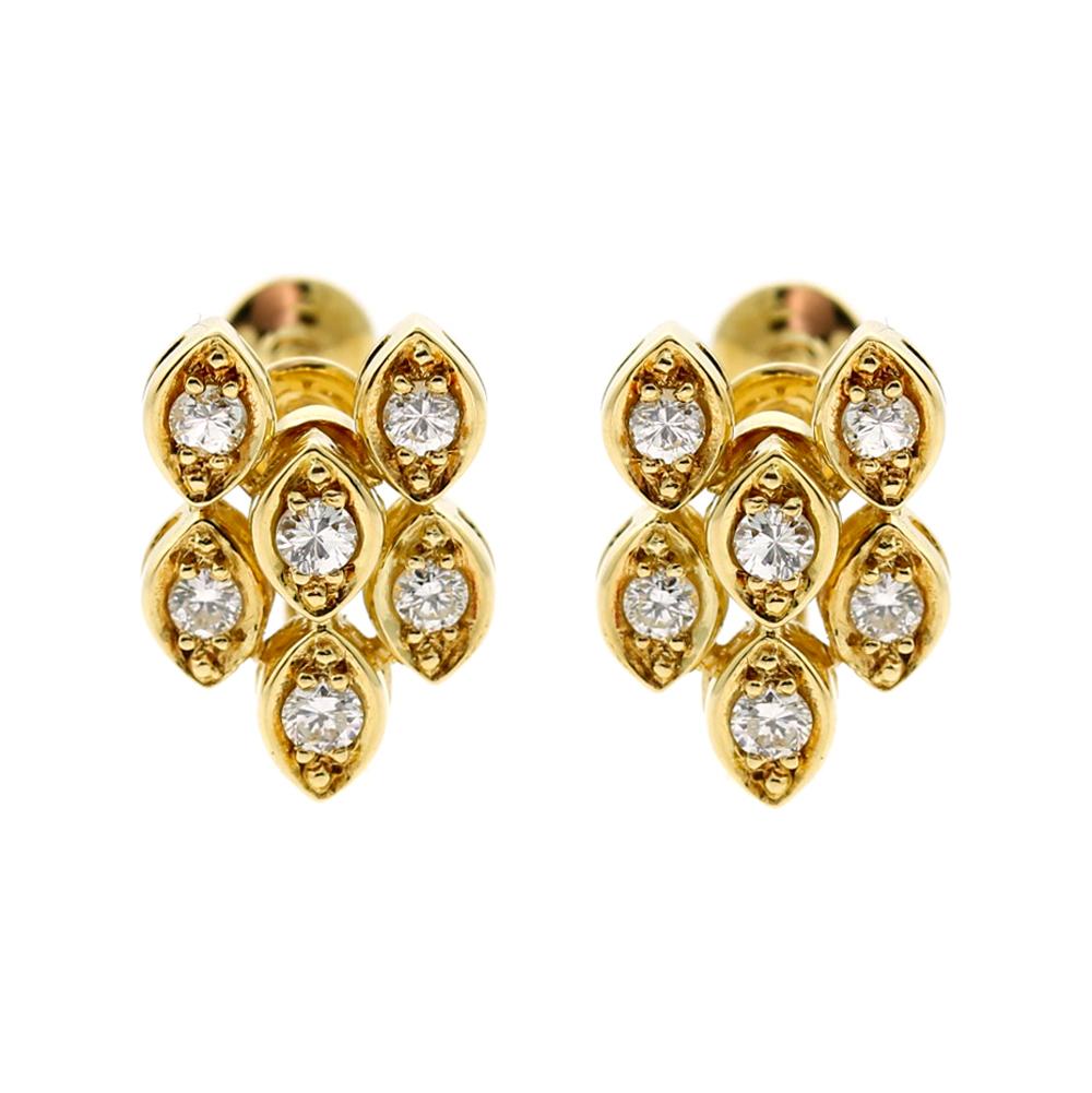 Dior Diamond Gold Earrings