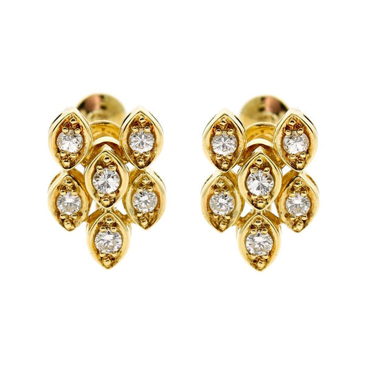 Dior Diamond Gold Earrings