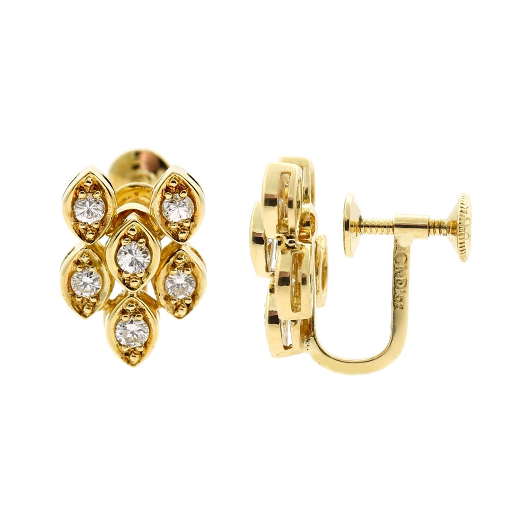 Dior Diamond Gold Earrings
