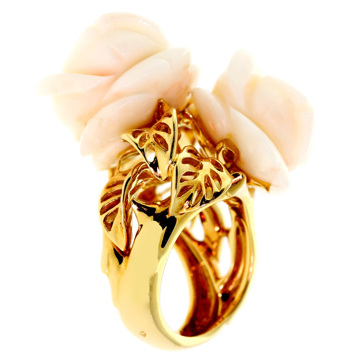 Dior Rose Pre Catelan Coral Gold Ring