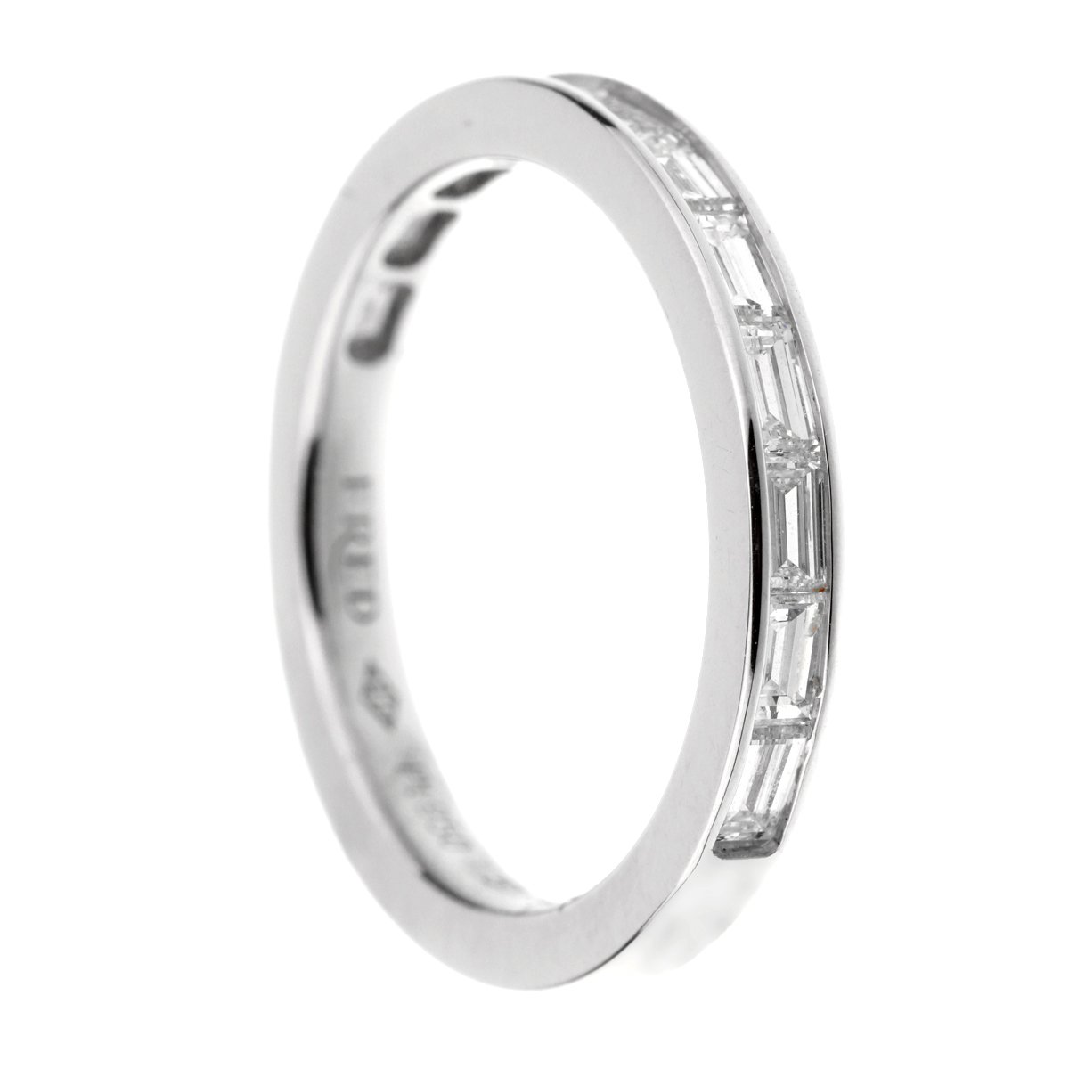 Fred of Paris Baguette Diamond Platinum Ring