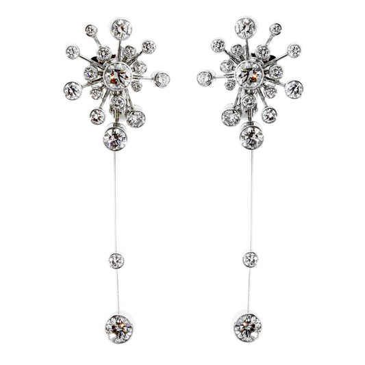 Fred of Paris Diamond White Gold Earrings
