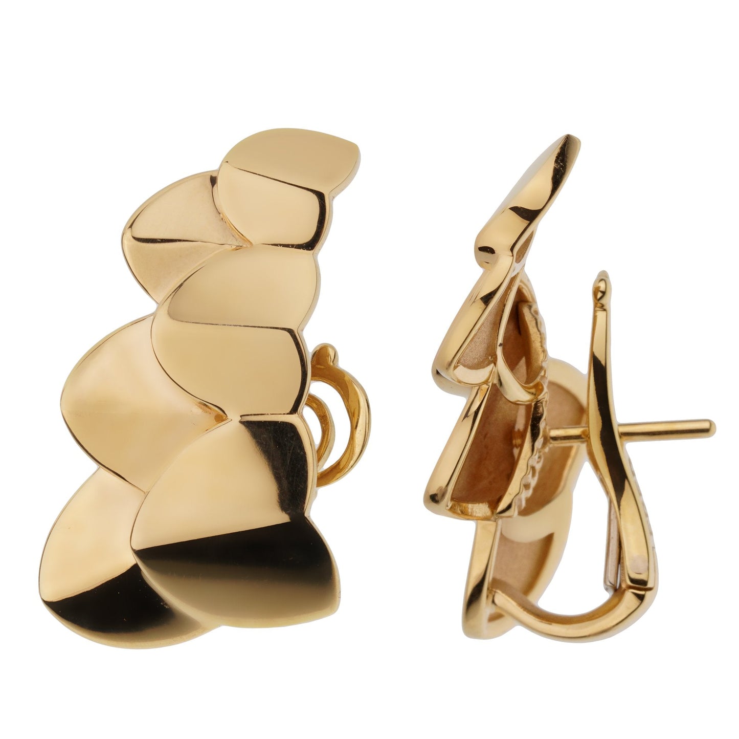 Fred of Paris Double Arc 18k Yellow Gold Earrings