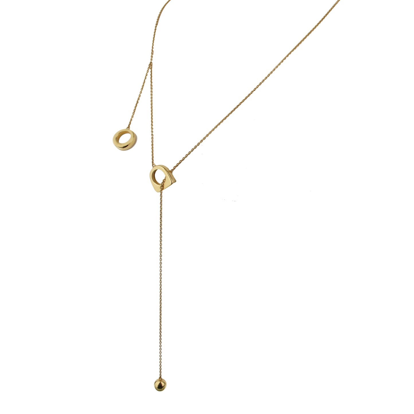 Fred of Paris Success 18k Yellow Gold Lariat Necklace