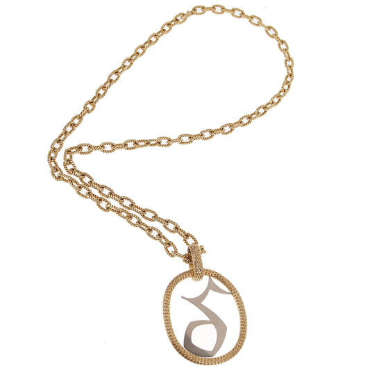 Georges L'Enfant Capricorn Zodiac For Patek Philippe 18k Yellow Gold Necklace