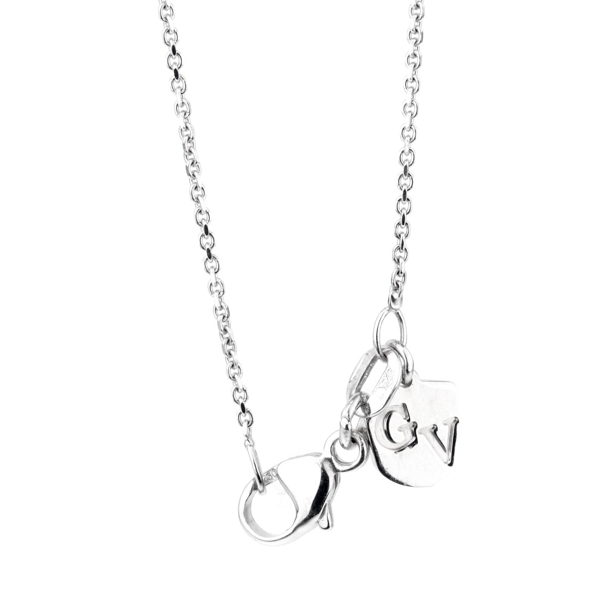 Giorgio Visconti Ruby Diamond Cross White Gold Necklace