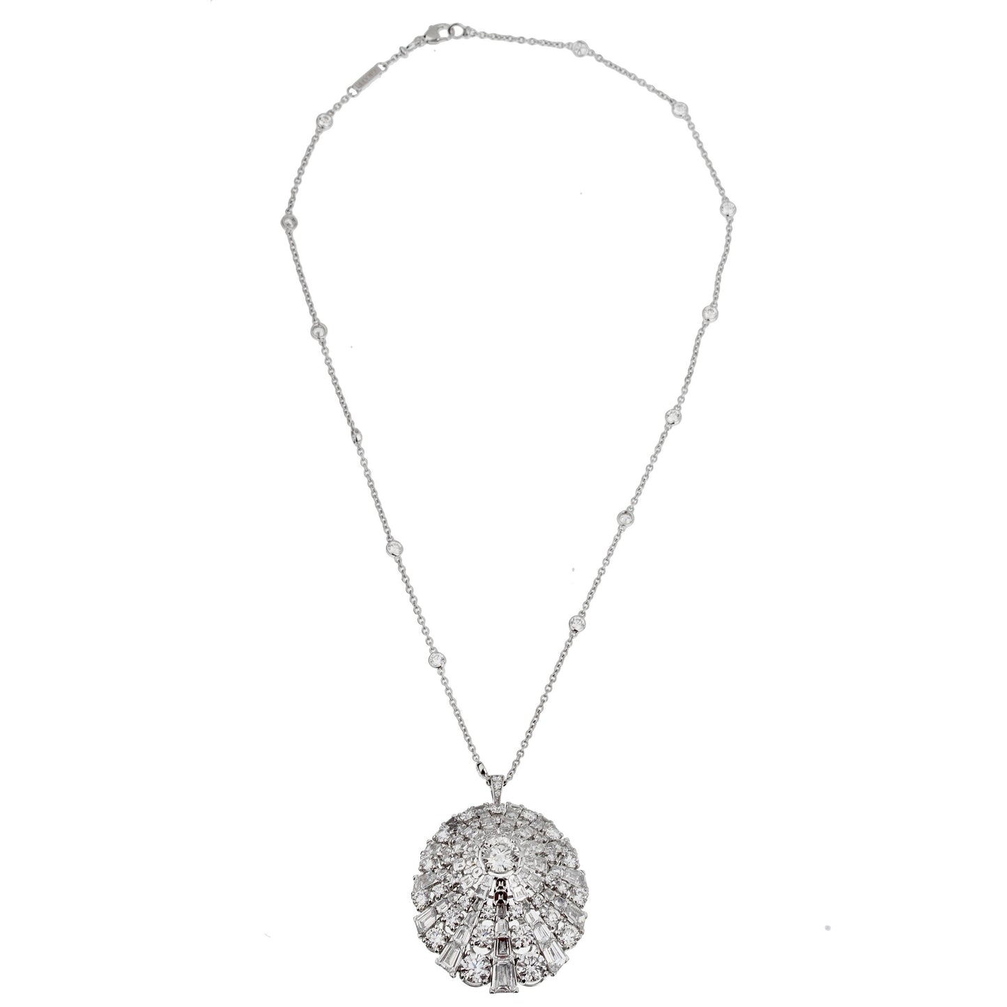 Graff Magnificent 16.42ct Diamond 18k White Gold Necklace