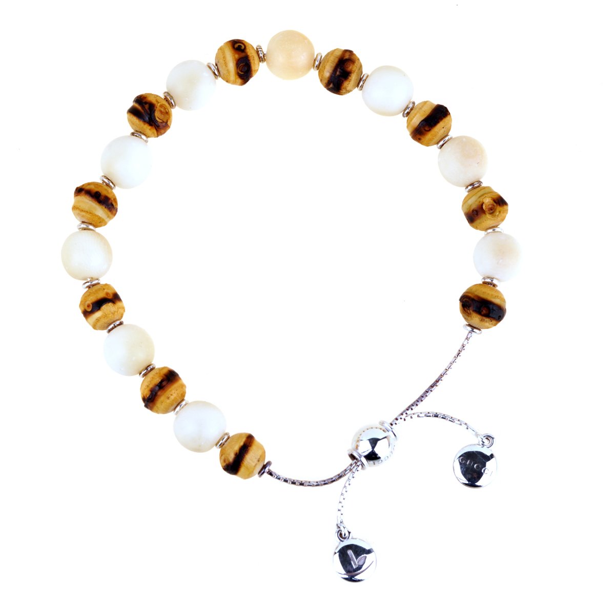 Gucci Bamboo Bead Silver Bracelet