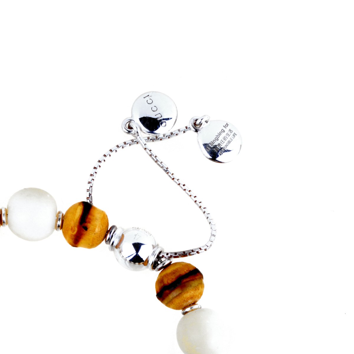 Gucci Bamboo Bead Silver Bracelet