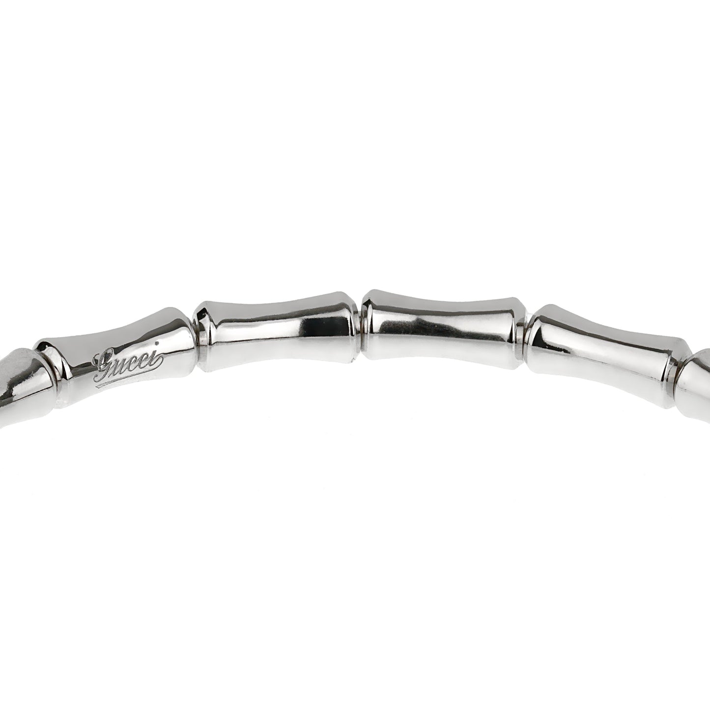 Gucci Bamboo White Gold Bracelet