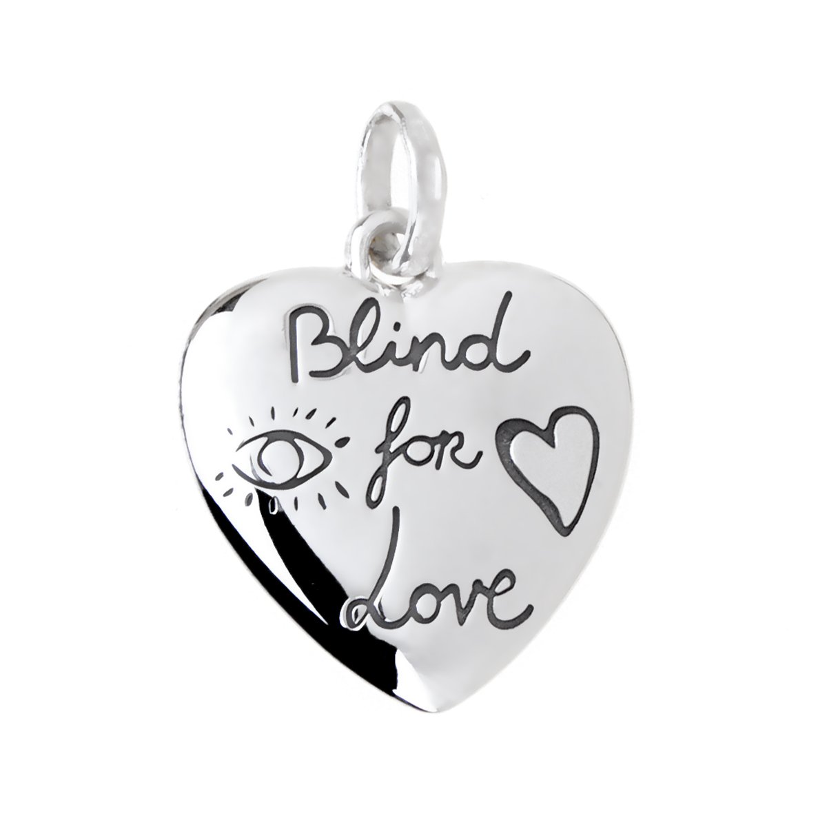 Gucci Blind for Love Silver Pendant