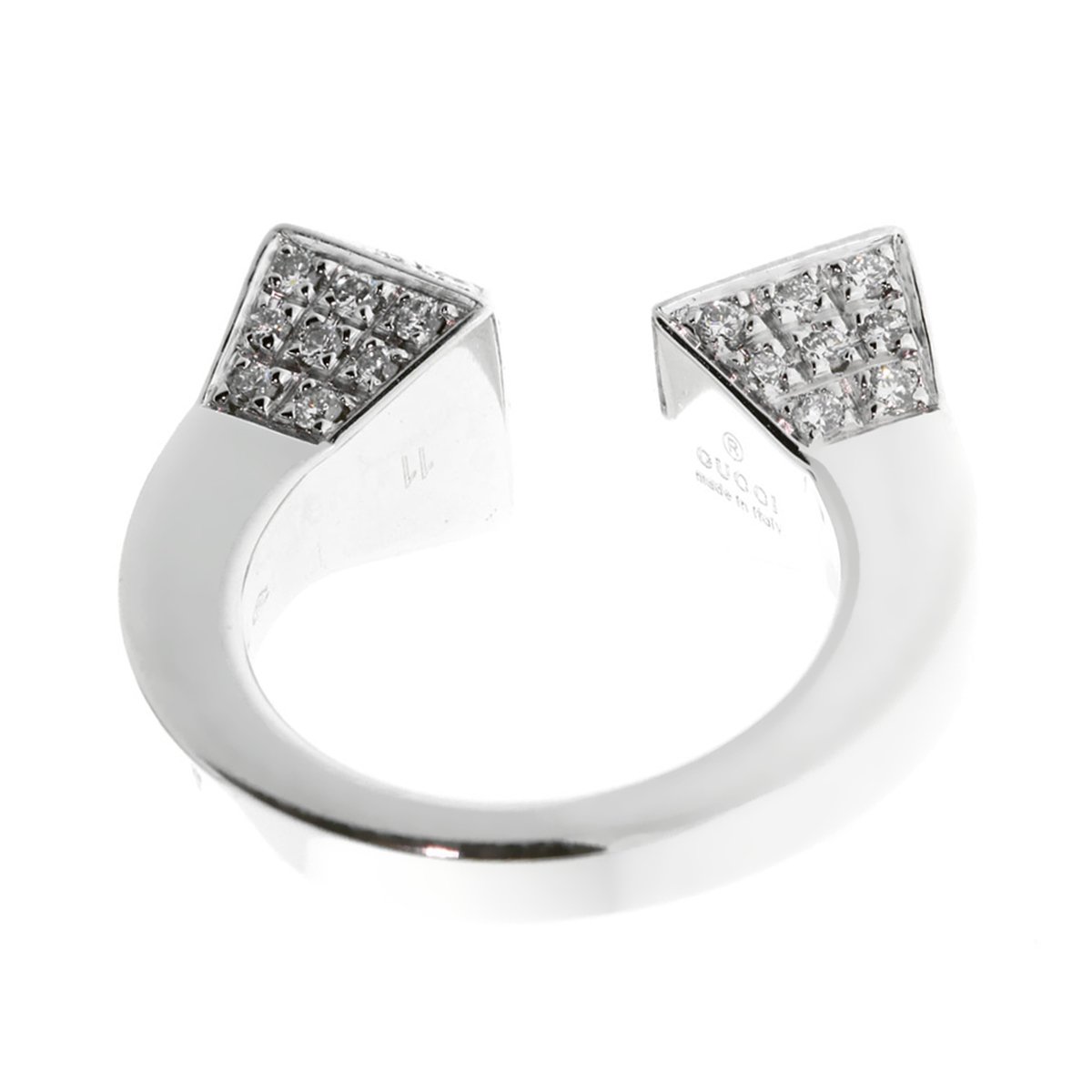Gucci Chiodo Diamond White Gold Ring